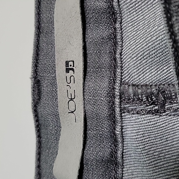 Joe's Skinny Chelsea Jeans Denim Mid Rise Cropped Ludwig Gray Faded Stretch 31 - Picture 9 of 15